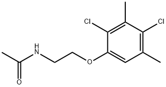 N-[2-(2,4-二氯-3,5-二甲基苯氧基)乙基]乙酰胺 结构式