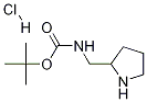 PYRROLIDIN-2-YLMETHYL-CARBAMIC ACID TERT-BUTYL ESTER HYDROCHLORIDE 结构式