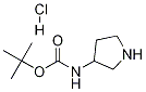 3-(BOC-氨基)吡咯烷盐酸盐 结构式