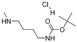 1-(BOC-氨基)-4-(甲氨基)丁烷盐酸盐 结构式