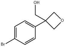 (3 - (4-溴苯基)氧杂环丁- 3 -基)甲醇 结构式