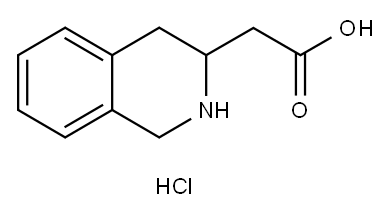 2-(1,2,3,4-四氢异喹啉-3-基)乙酸盐酸盐 结构式