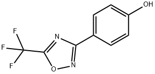 4-[5-(三氟甲基)-1,2,4-恶二唑-3-基]苯酚 结构式