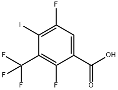 2,4,5-三氟-3-(三氟甲基)苯甲酸 结构式