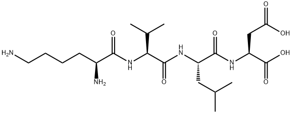 lysyl-valyl-leucyl-aspartic acid 结构式