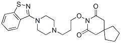 8-((3-(4-(1,2-benzisothiazol-3-yl)-1-piperazinyl)propyl)oxy)-8-azaspiro(4.5)decane-7,9-dione 结构式