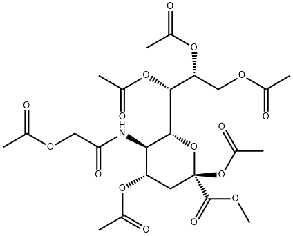 2,4,7,8,9-Pentaacetyl-D-N-acetylglycolylneuraminic Acid Methyl Ester 结构式
