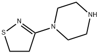 Piperazine, 1-(4,5-dihydro-3-isothiazolyl)- (9CI) 结构式