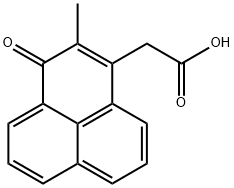 2-methyl-1-oxo-1H-phenalene-3-acetic acid 结构式