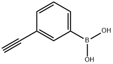 3-乙炔基-苯硼酸 结构式