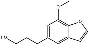 7-甲氧基-5-苯并呋喃丙醇 结构式
