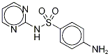 磺胺嘧啶-13C6 结构式