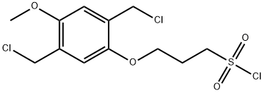 3-[2,5-二(氯甲基)-4-甲氧基苯氧基]-1-丙磺酰氯 结构式