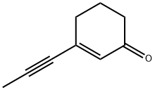 2-Cyclohexen-1-one, 3-(1-propynyl)- (9CI) 结构式