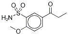 1-(4'-METHOXY-3'-SULFONAMIDOPHENYL)-1-PROPANONE-METHYL-D3 结构式