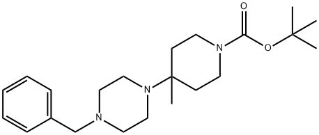 1-BOC-4-苄基哌嗪-4-甲基哌啶 结构式