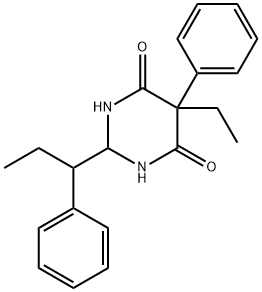 RAC 5-ETHYL-5-PHENYL-2-(1-PHENYLPROPYL)DIHYDROPYRIMIDINE-4,6(1H,5H)-DIONE(MIXTURE OF DIASTEREOMERS) 结构式