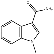 1-甲基-1H-吲哚-3-甲酰胺 结构式