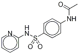 N-乙酰磺胺吡啶-D4 结构式