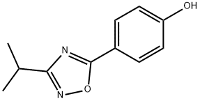 4-(3-ISOPROPYL-1,2,4-OXADIAZOL-5-YL)PHENOL 结构式