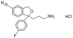 racDidemethyl Citalopram-d6 Hydrochloride 结构式