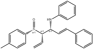 1-phenyl-3-phenylamino-4-(4-toluenesulfinyl)-1,5-hexadiene 结构式