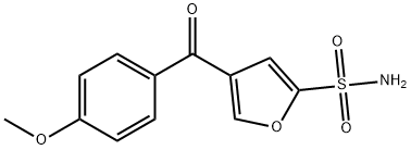 4-(4-Methoxybenzoyl)-2-furansulfonamide 结构式