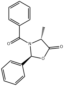 (2S,4R)-3-Benzoyl-4-methyl-2-phenyl-5-oxazolidinone 结构式