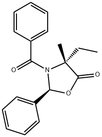 (2S,4R)-3-BENZOYL-4-ETHYL-4-METHYL-2-PHENYL-OXAZOLIDIN-5-ONE 结构式