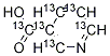 尼克酸-13C6 结构式
