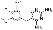 甲氧苄氨嘧啶-13C3 结构式