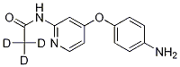 [4-(4 - 氨基苯氧基)(2-吡啶基)]-N-(甲基-D3)甲酰胺 结构式