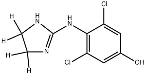 4-Hydroxy Clonidine-d4 结构式