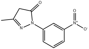 5-甲基-2-(3-硝基苯基)-3-吡唑烷酮 结构式