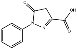 1-苯基-3-羧酸基-5-吡唑酮 结构式