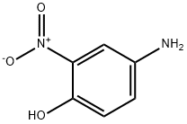 2-硝基-4-氨基苯酚 结构式