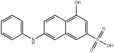 4-羟基-7-苯胺基萘-2-磺酸 结构式