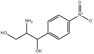 1-对硝基苯基-2-氨基-1,3-丙二醇 结构式