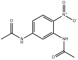 N-(3-乙酰氨基-4-硝基苯基)乙酰胺 结构式