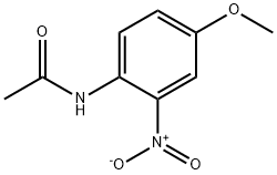 4-甲氧基-2-硝基乙酰苯胺 结构式