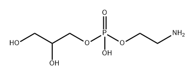 2-胺乙基-2,3-二羟丙基-羟基磷酸酯 结构式