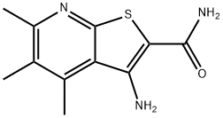 3-Amino-4,5,6-trimethylthieno[2,3-b]pyridine-2-carboxamide 结构式