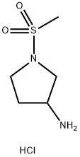 1-(Methylsulfonyl)pyrrolidin-3-amine hydrochloride 结构式