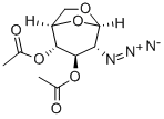 B-D-Glucopyranose,1,6-anhydro-2-azido-2-deoxy-,3,4-diacetate 结构式