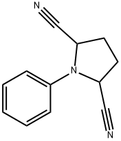 1-苯基-2,5-吡咯烷二甲腈 结构式