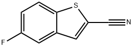 5-氟苯并[B]噻吩-2-腈 结构式