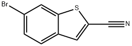 6-溴苯并[B]噻吩-2-甲腈 结构式