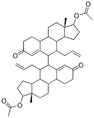 6,6'-bi(7-allyl-3-oxo-4-estren-17-yl acetate) 结构式