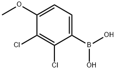 (2,3-二氯-4-甲氧苯基)硼酸 结构式
