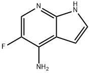4-氨基-5-氟-7-氮杂吲哚 结构式